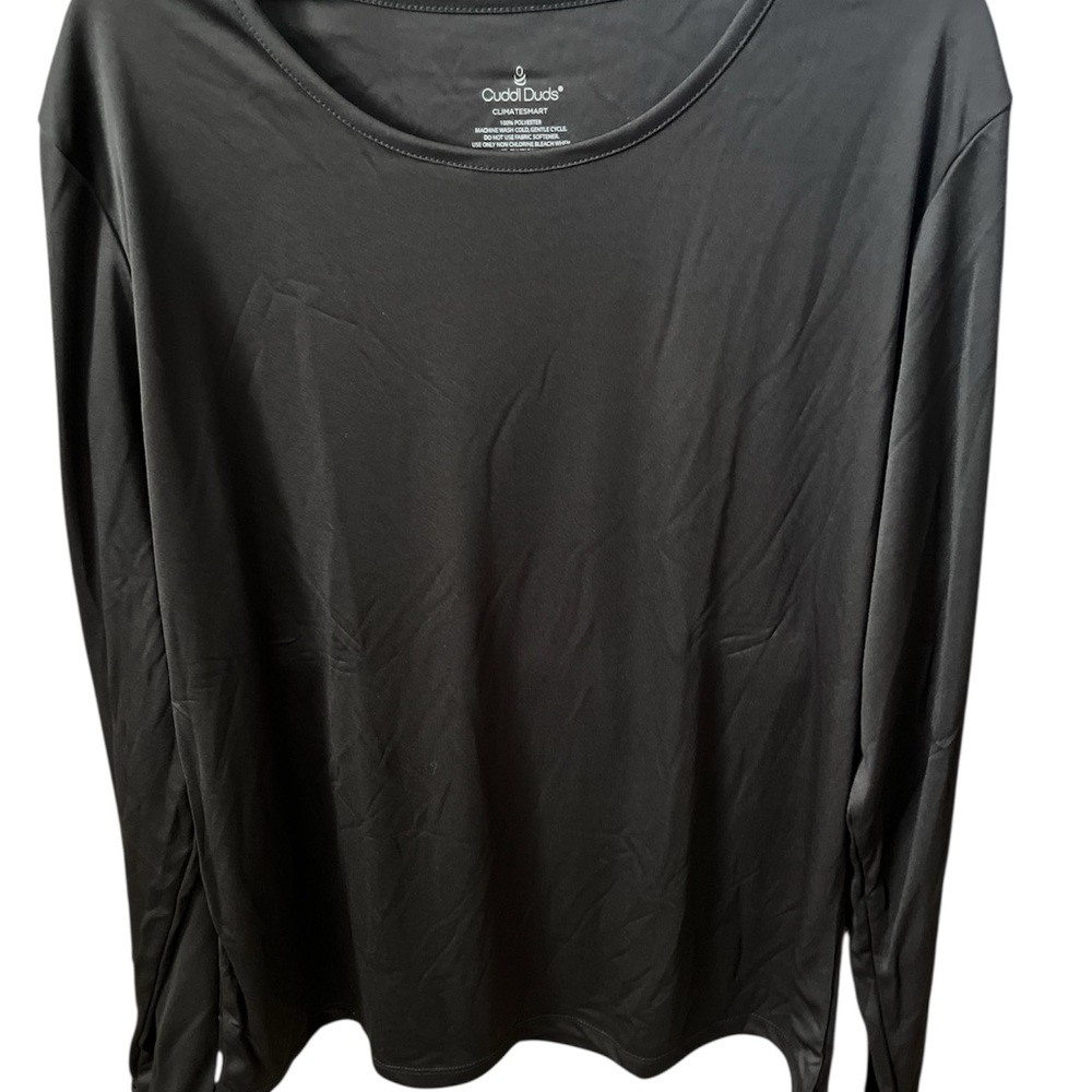 CUDDL DUDS Women’s Black  Long Sleeve Shirt